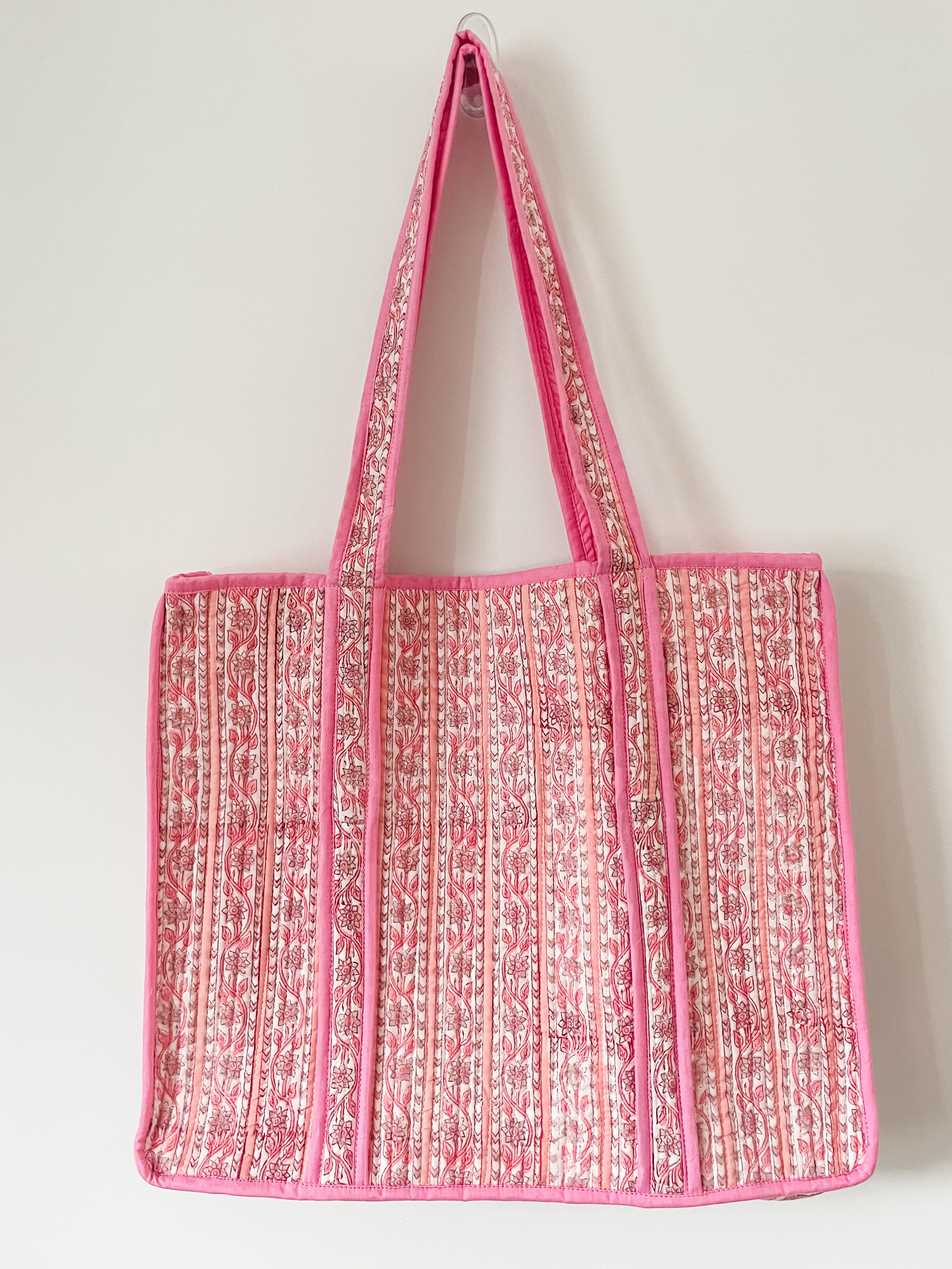 Soft Pink Soft Cotton Daily Carry Tote Bag