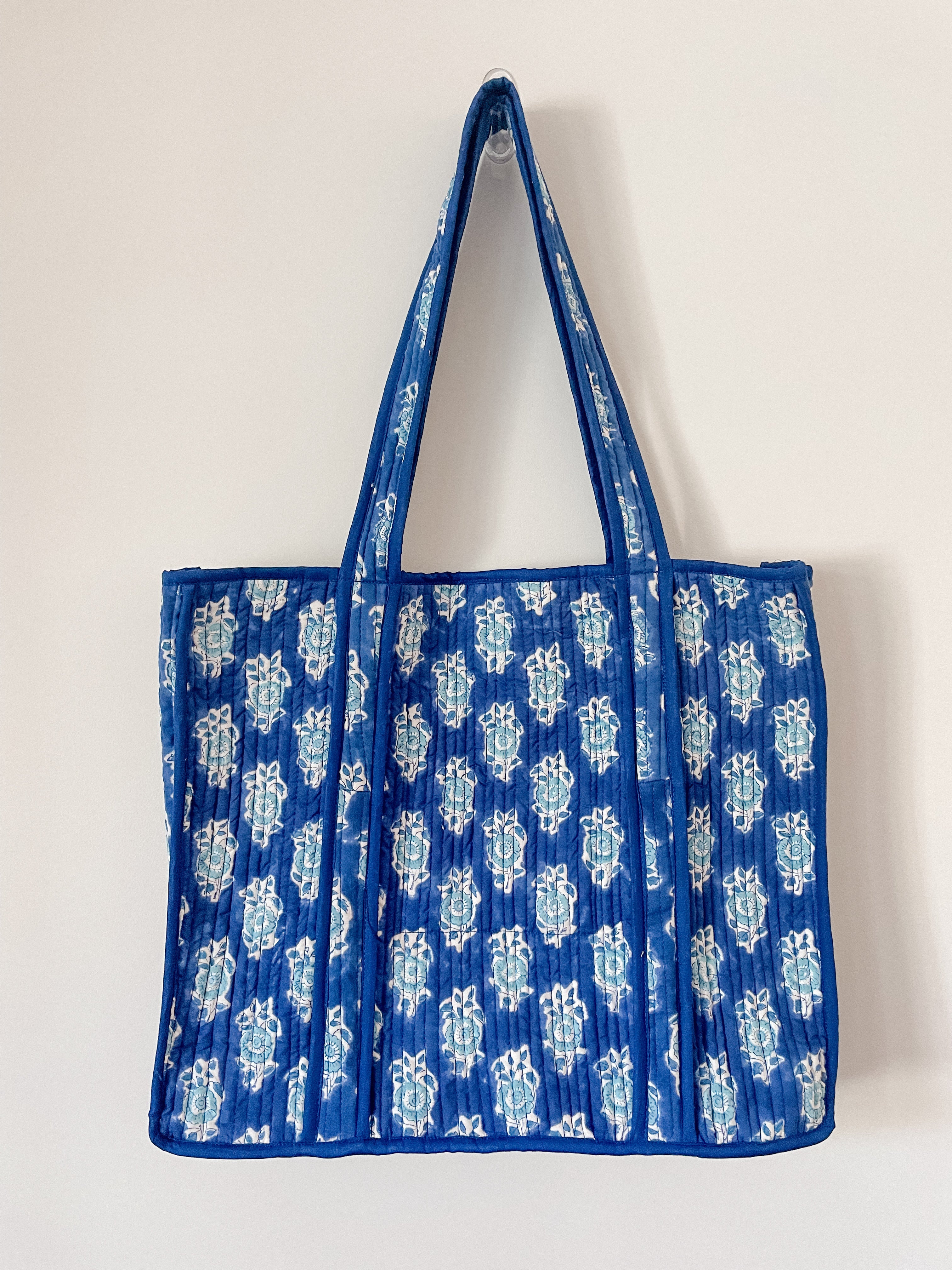 Royal Blue Lightweight Cotton Carry Tote Bag