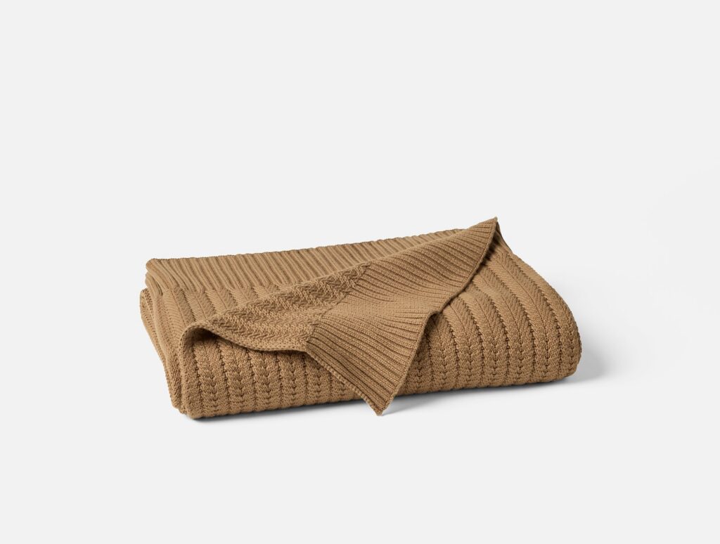 Knitted Textile Throw Blanket for Everyday Comfort