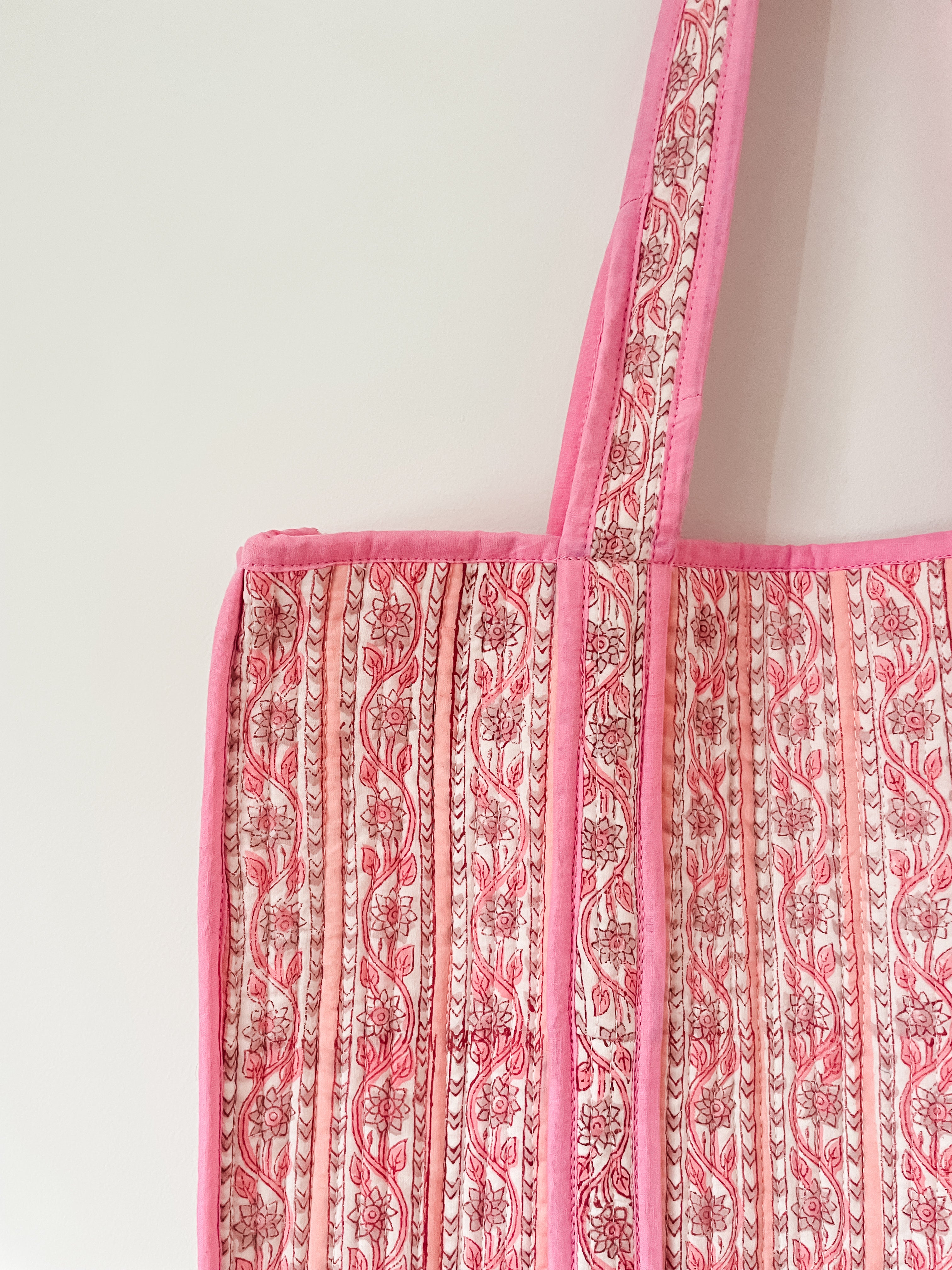Soft Pink Soft Cotton Daily Carry Tote Bag