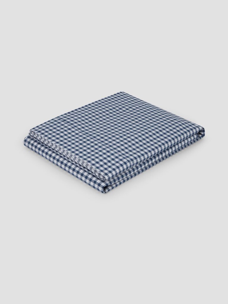 Gingham Cotton Flat Sheet Collection