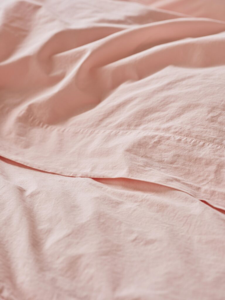 Pink Cotton Flat Sheet Collection
