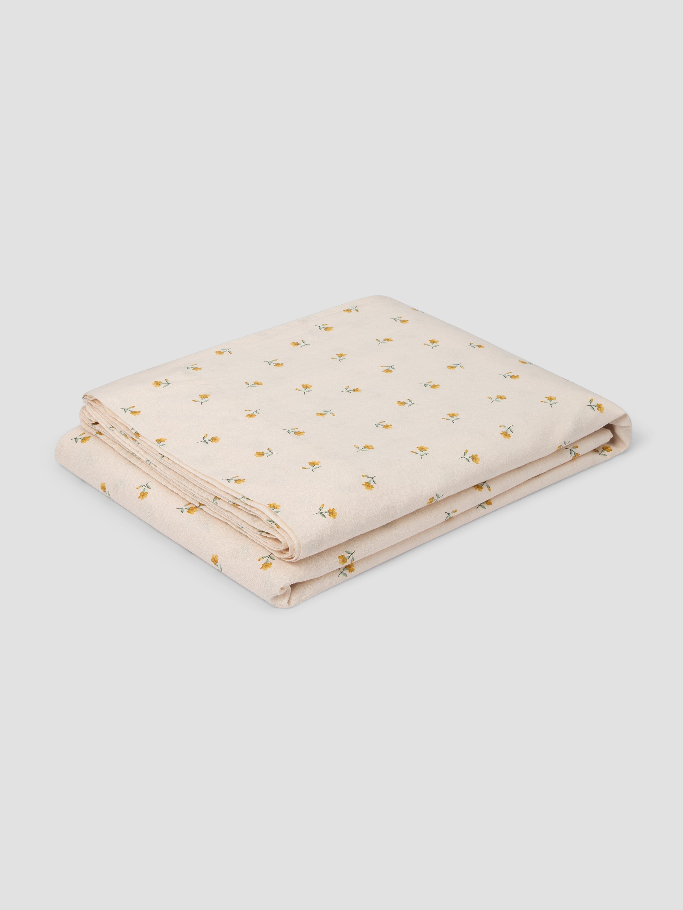 Floral Linen Blend Flat Sheet - Image 2
