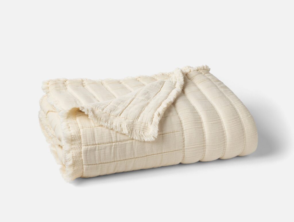Natural Textured Textile Throw Blanket for Everyday Comfort