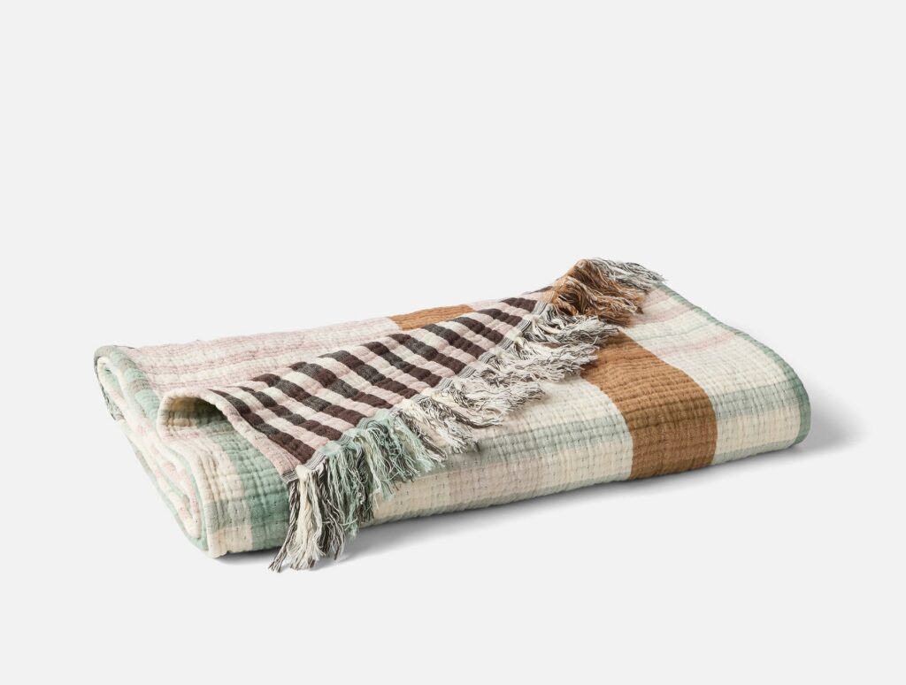Guava Textured Textile Throw Blanket for Everyday Comfort