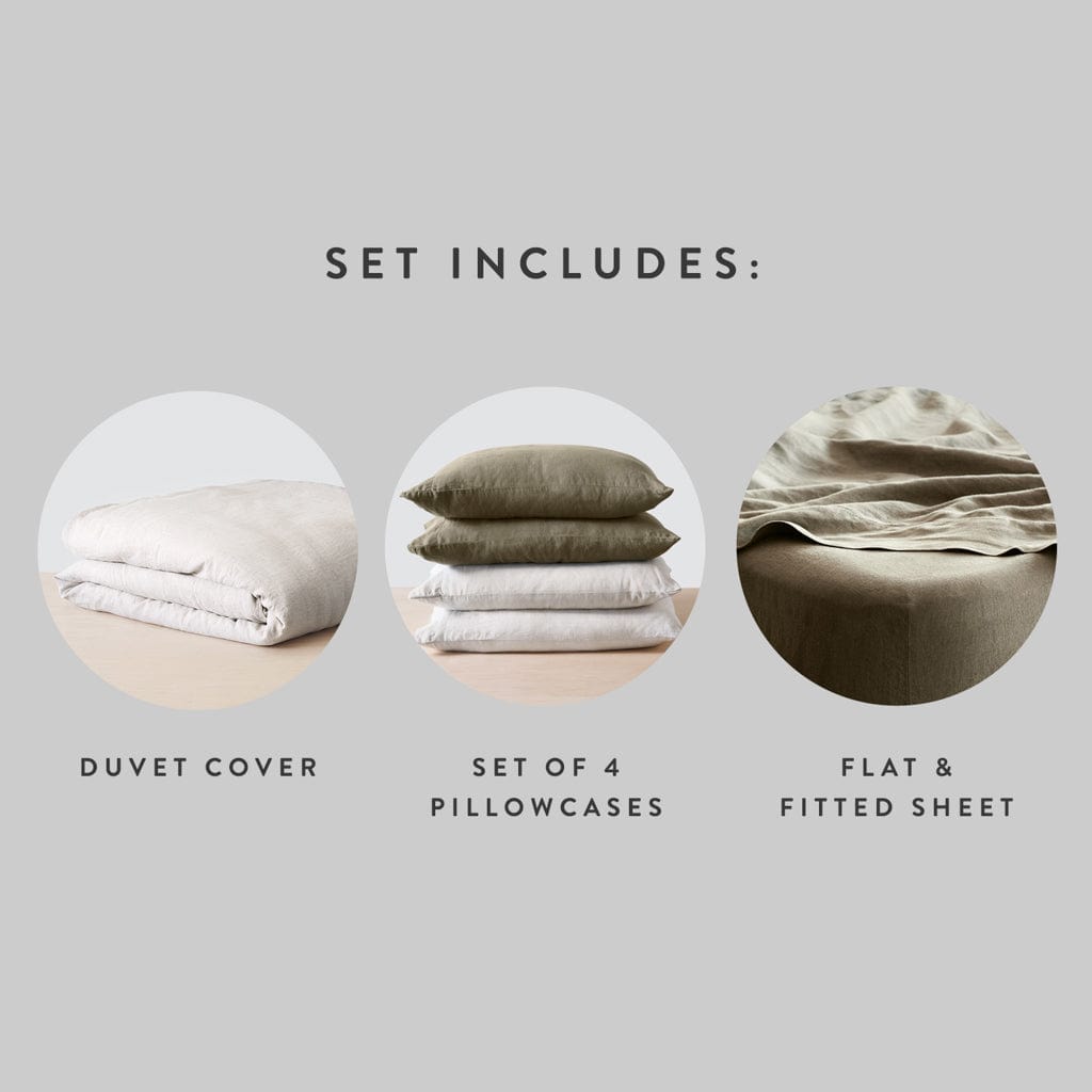 Classic Stonewashed Linen Bedding Bundle - Image 13