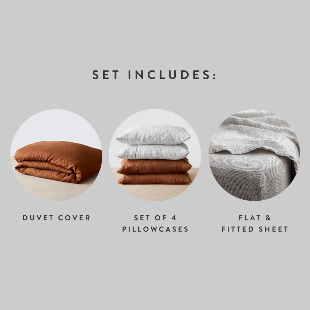 Classic Stonewashed Linen Bedding Bundle - Image 22