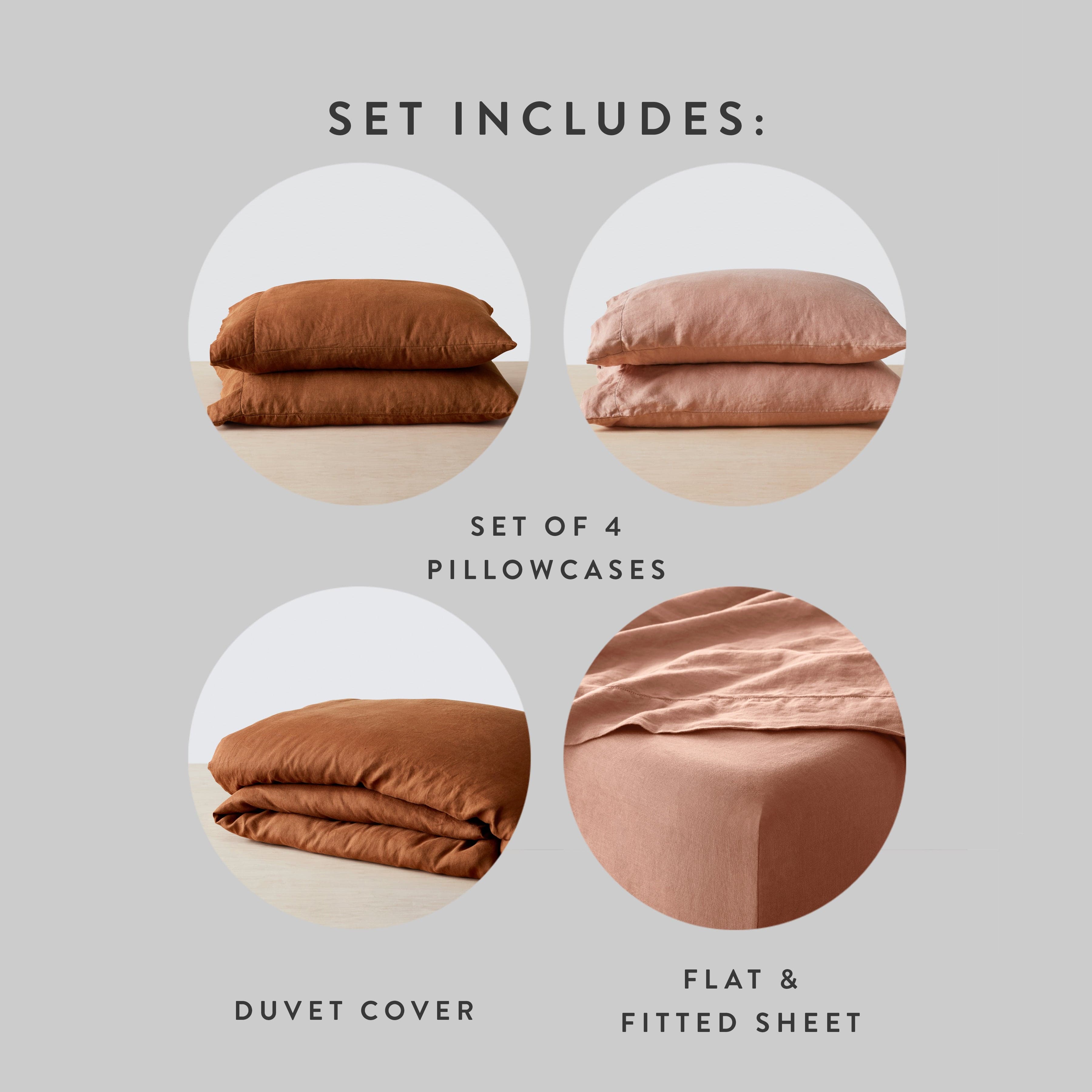 Classic Stonewashed Linen Bedding Bundle - Image 76