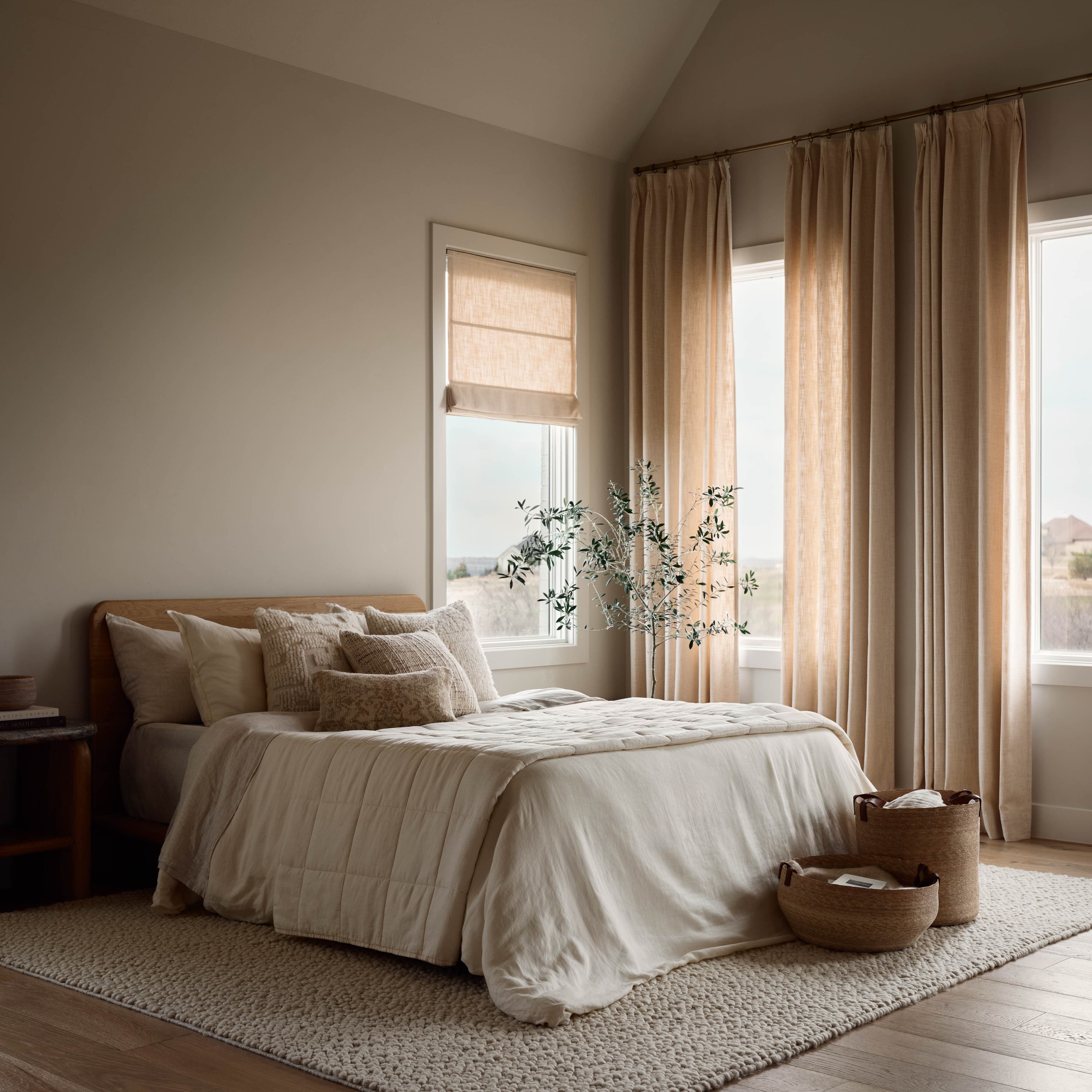 Warm modern home interior
