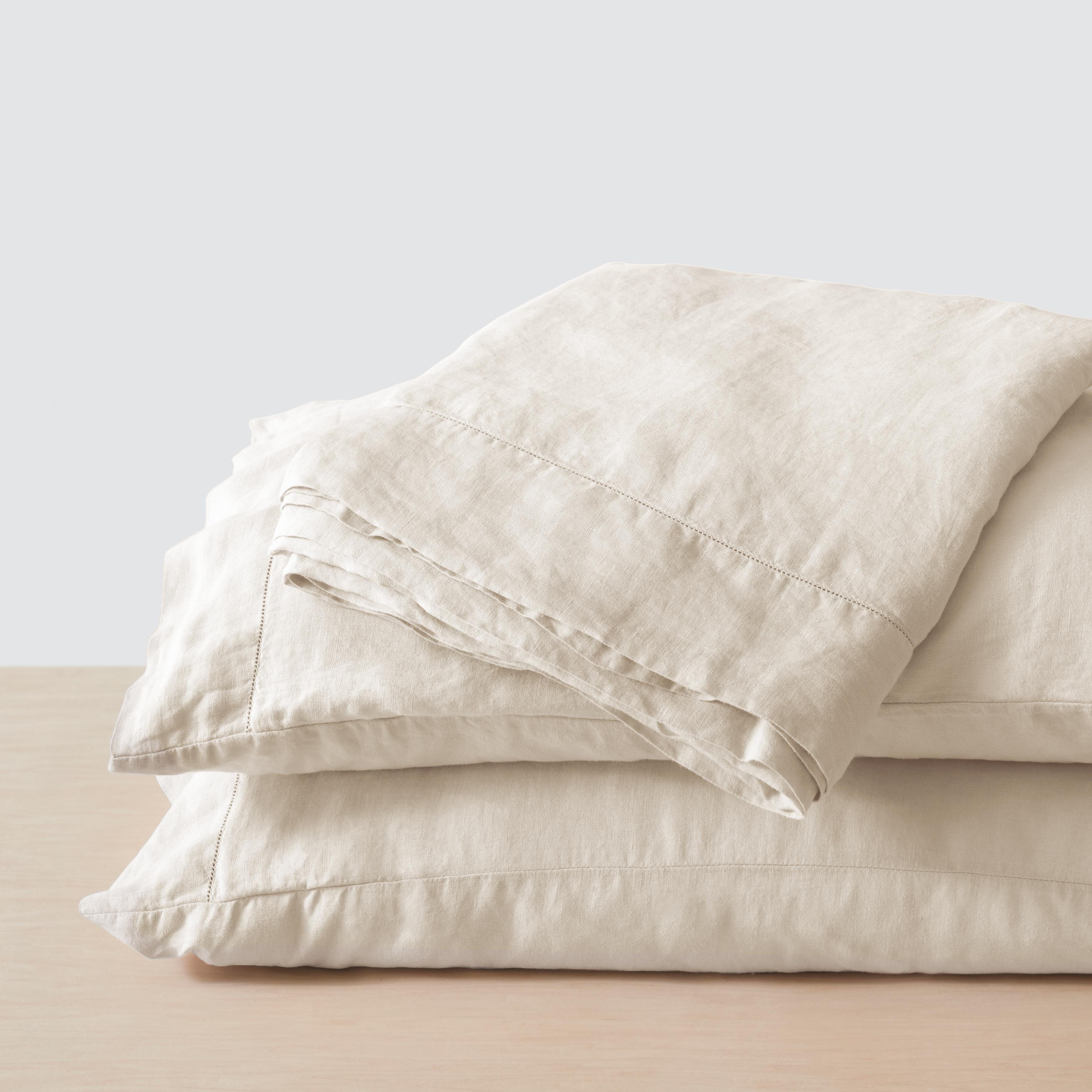 Stonewashed Linen Sheet Set in Blue - Image 22