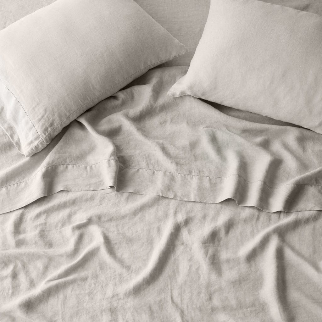 Stonewashed Linen Sheet Set in Blue - Image 2