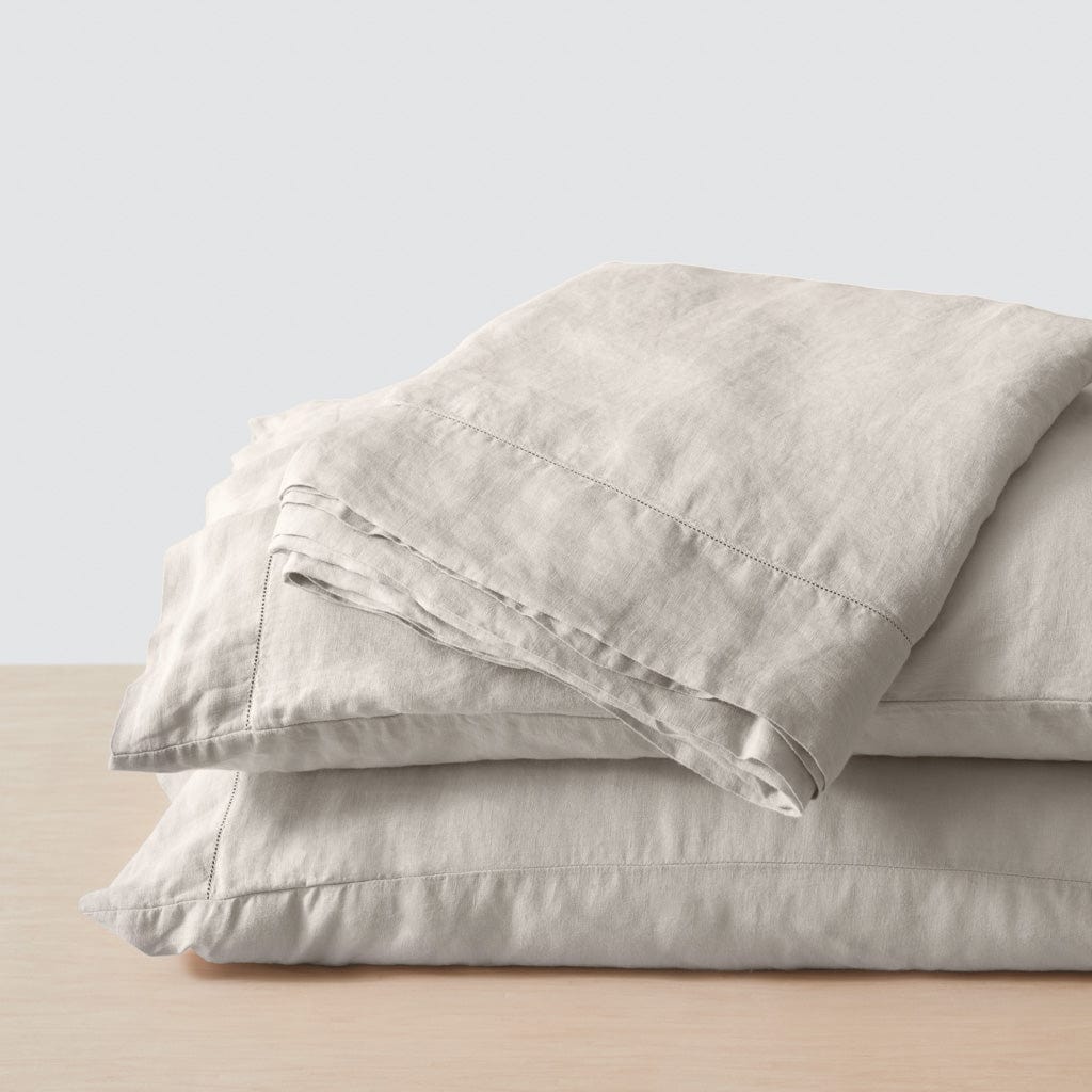 Stonewashed Linen Sheet Set in Blue - Image 3
