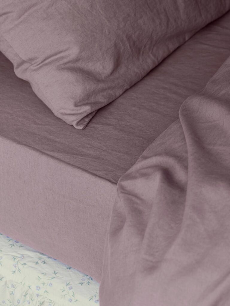 Linen Blend Fitted Sheet Collection