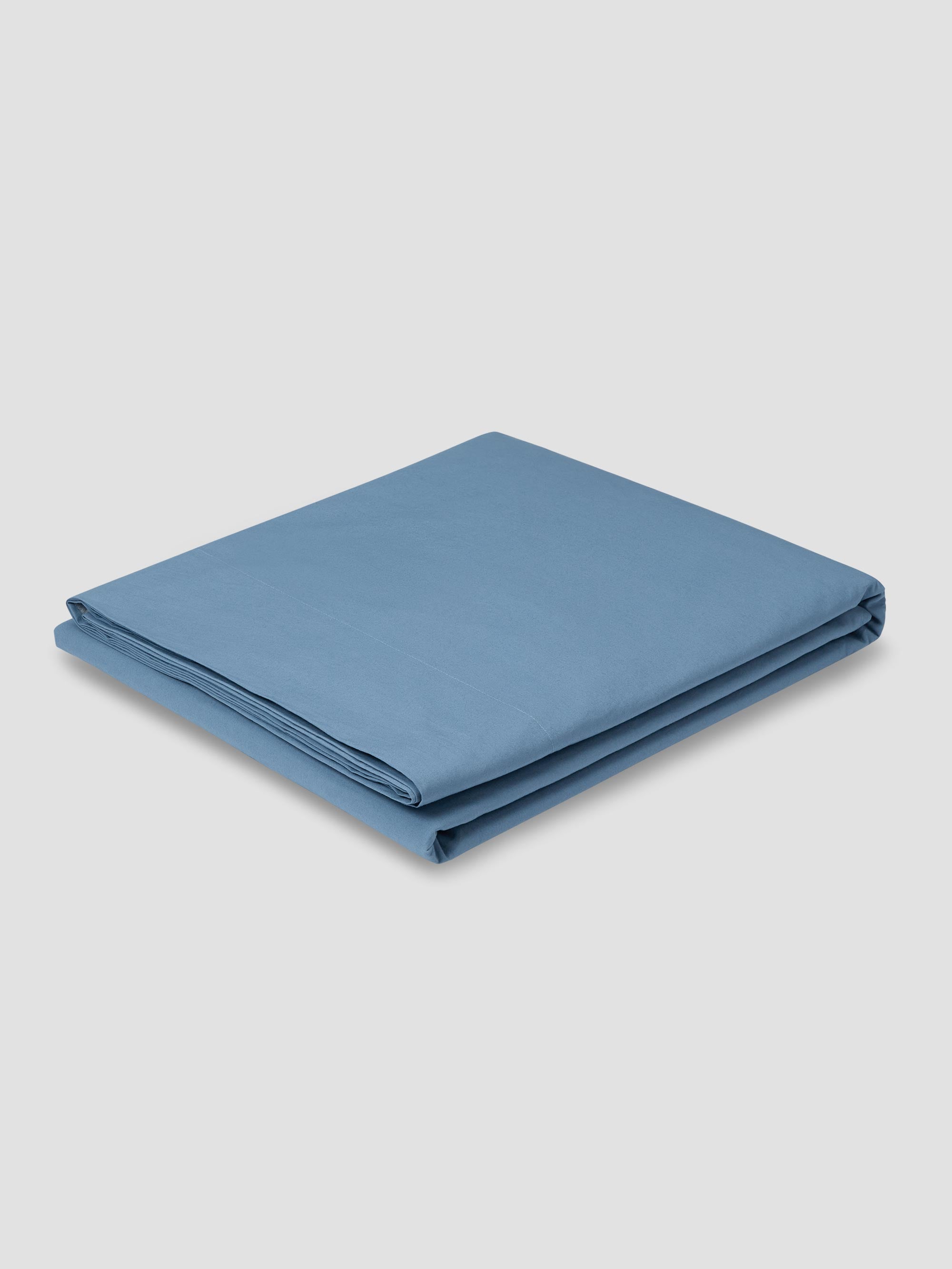 Blue Cotton Flat Sheet Collection - Image 2